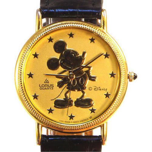 Lorus Mickey Disney Lady Stars Gold Coin Rare Unworn Retired Gorgeous Watch Only