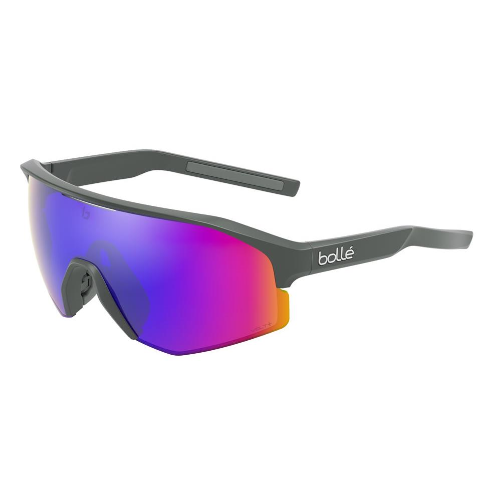 Bolle Lightshifter XL Sunglasses -new- Bolle + Protective Hard Case Mat Titanium / Polarized Volt+ Ultraviolet Cat 3