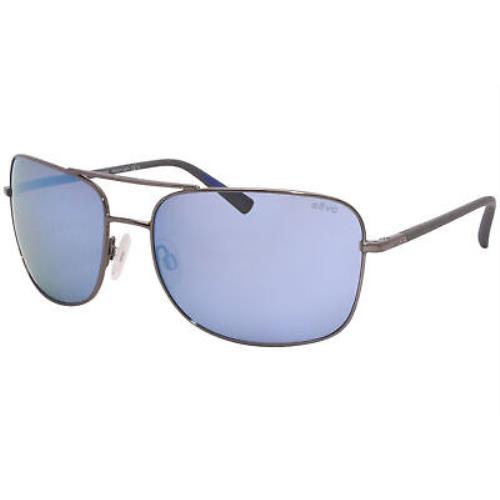 Revo Summit RE1116-00 Sunglasses Men`s Gunmetal/blue Water Polarized Lenses 61mm - Gunmetal Frame, Blue Lens