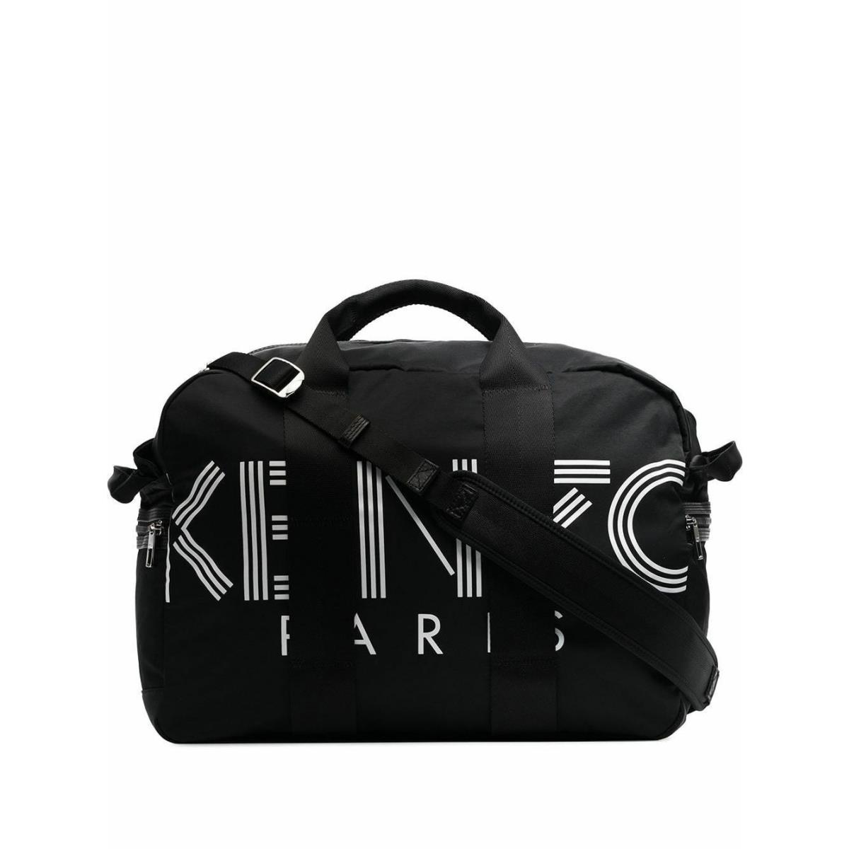 Kenzo Paris Logo Weekender Duffle Bag Black