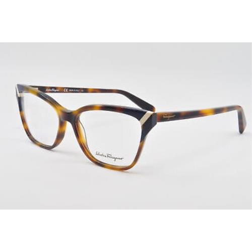 Salvatore Ferragamo Eyeglasses SF2843 214 Tortoise Size 54-15-140