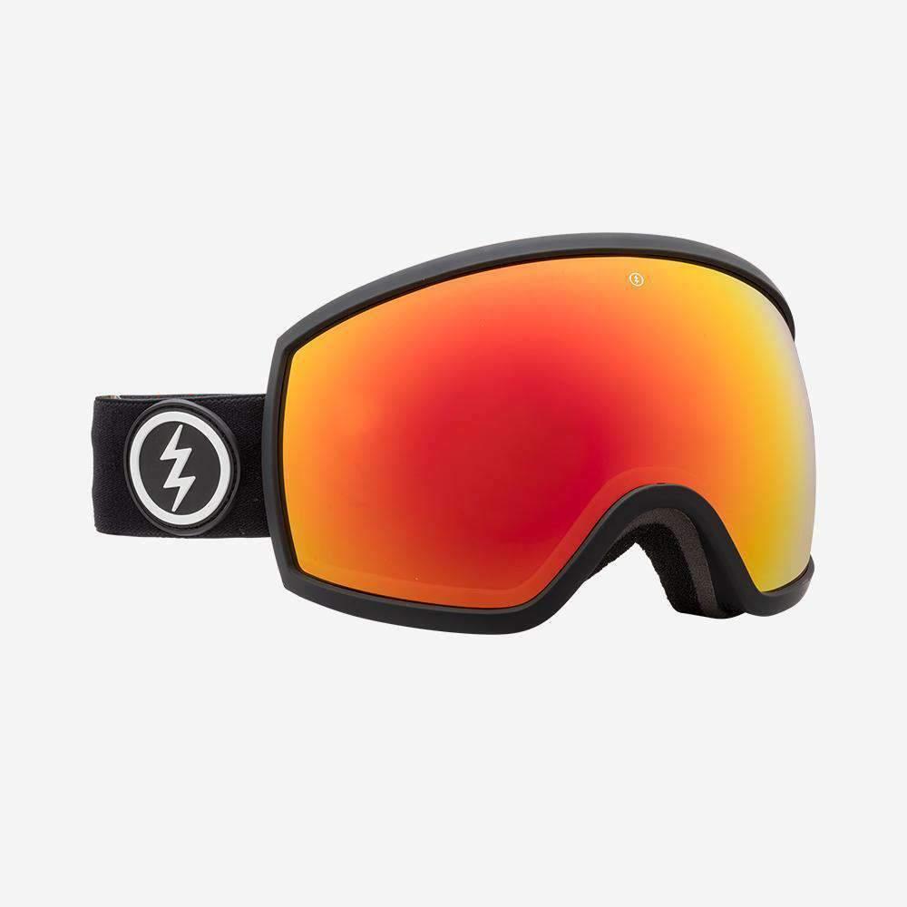 Electric Mini Egg Snowboard Goggles Matte Black Brose/red Chrome Lens