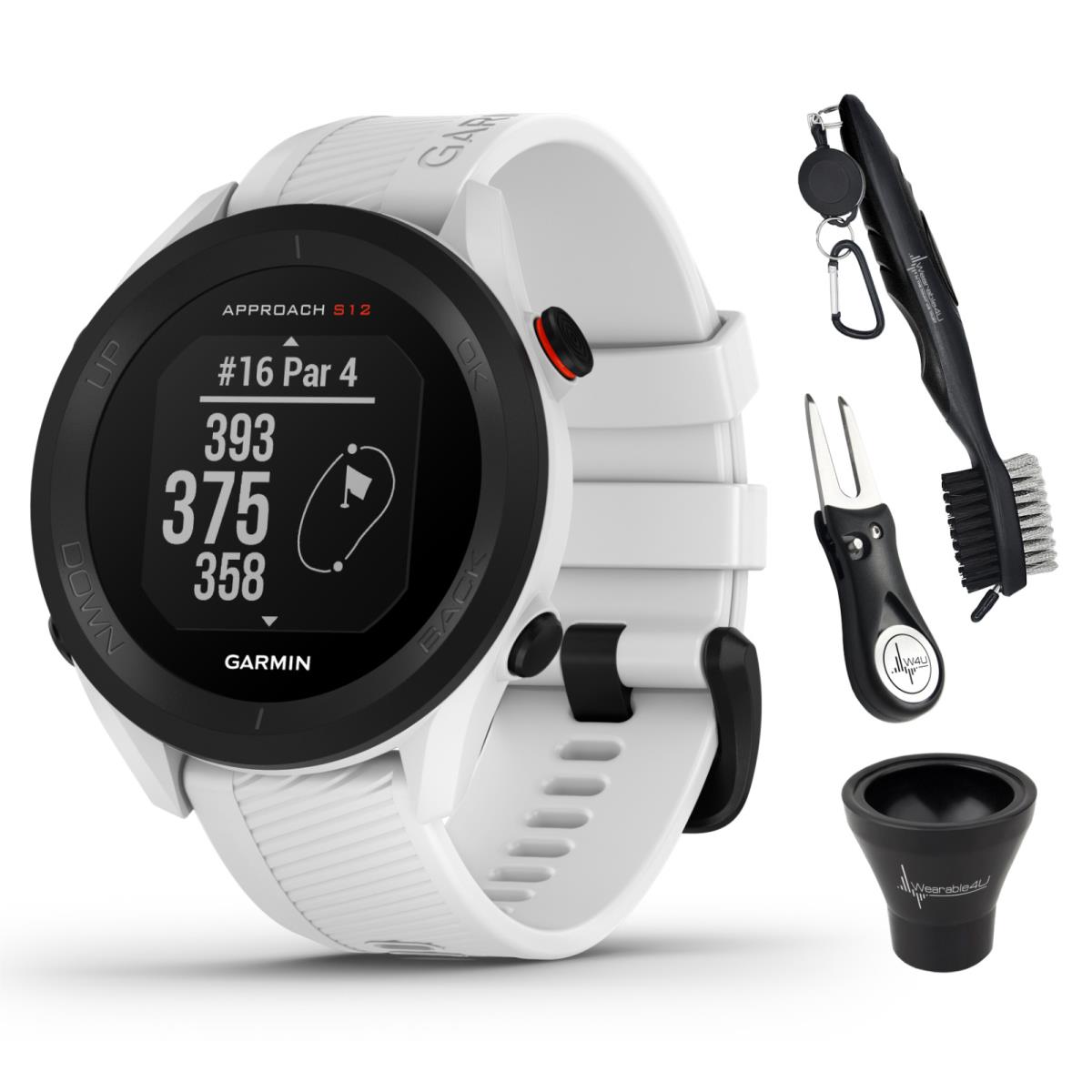 Garmin Approach S12 Premium Gps Golf Watch with Wearable4U Bundle