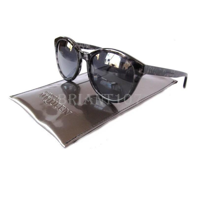 Alexander Mcqueen Amq 4254/S 8JAHD Black-marble/gray Womens Sunglasses