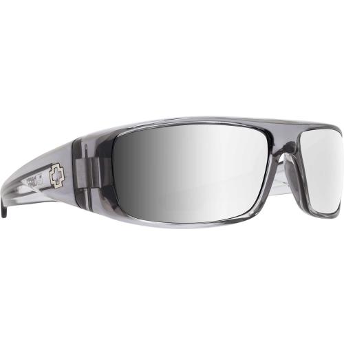 Spy Logan Sunglasses Unisex Clear Smoke-Silver Mirror