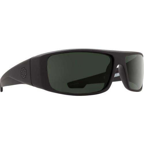 Spy Logan Sunglasses Unisex Soft Matte Black-Gray Green