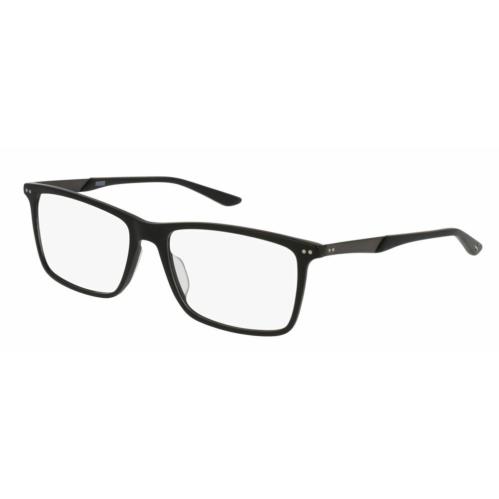 Puma PU 0096O 006 Black Ruthenium Rectangle Men`s Eyeglasses