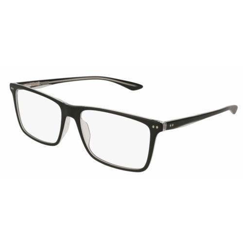 Puma PU 0130O 007 Black Rectangle Unisex Eyeglasses