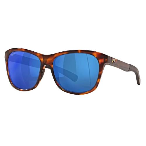 Costa Del Mar Vela Polarized Sunglasses Tortoise / 580P Blue Mirror Lens