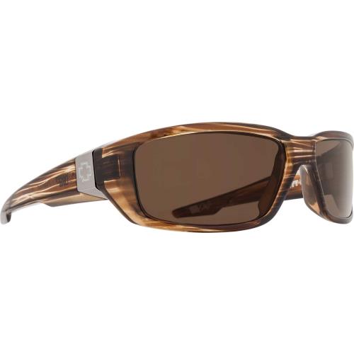 Spy Dirty Mo Polarized Sunglasses Unisex Brown Stripe Tort-Bronze