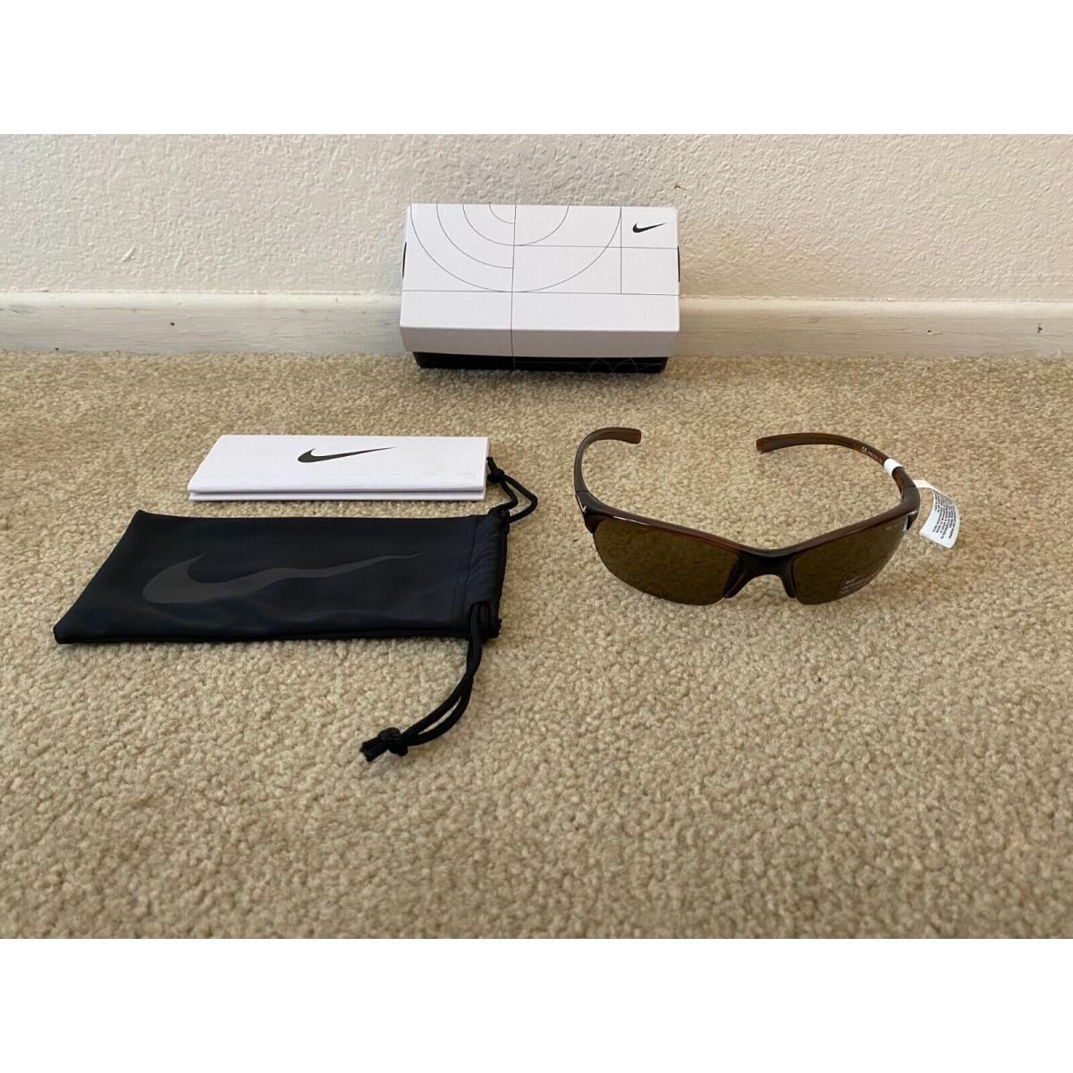 Nike Mens Skylon Sport Brown Sunglasses Evo 595 Max Optics Lenses W/tags Box
