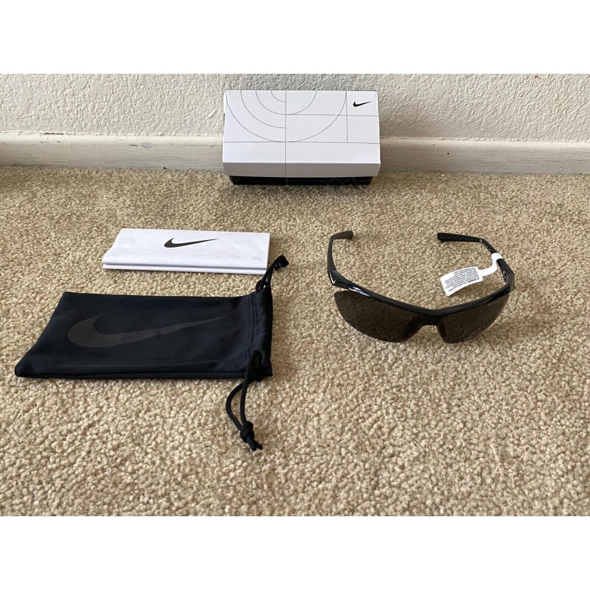 Woman`s Black Nike Tailwind Sport EV0491-001 Max Optics Sunglasses Tags Box