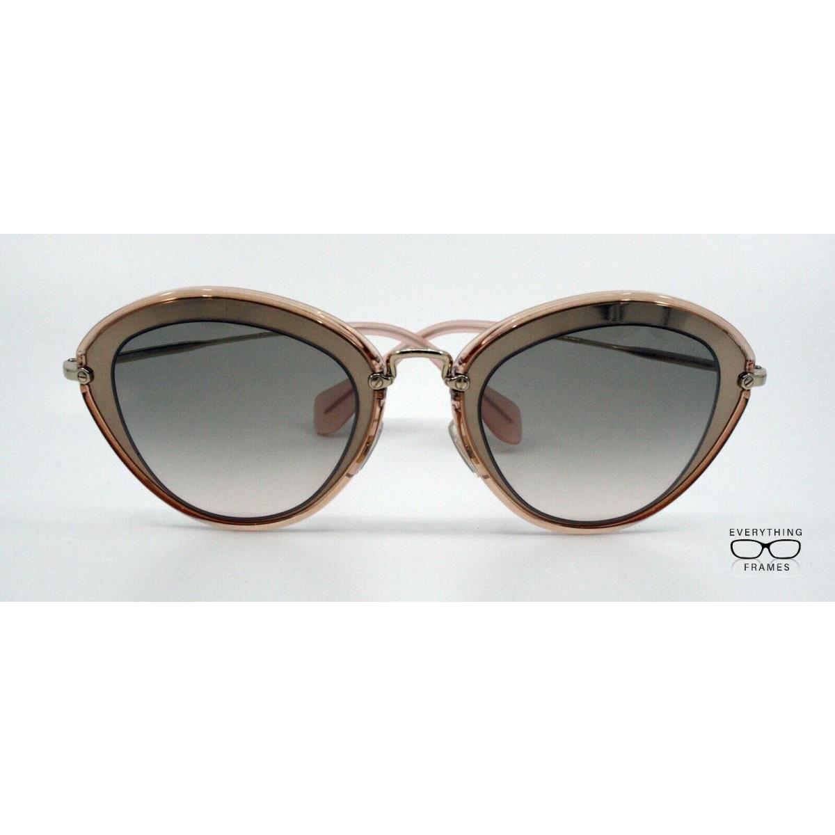 Miu Miu MU51R UFD-3H2 Transparent Amber/gold Sunglasses 52