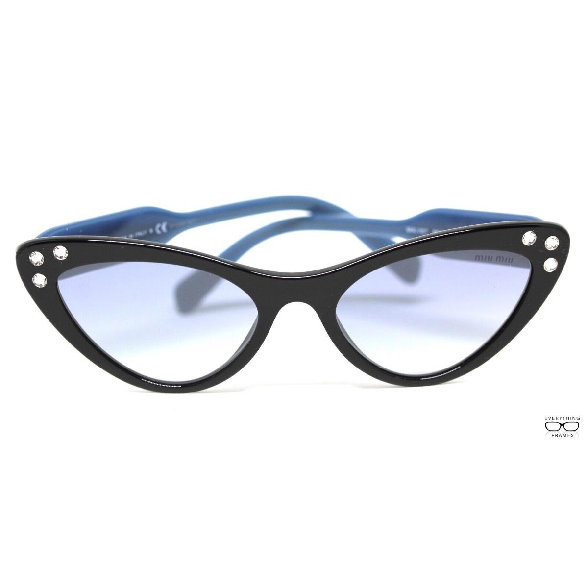 Miu Miu MU05T 1AB Core Collection Black W/grey Gradient Blue Mirror Silver