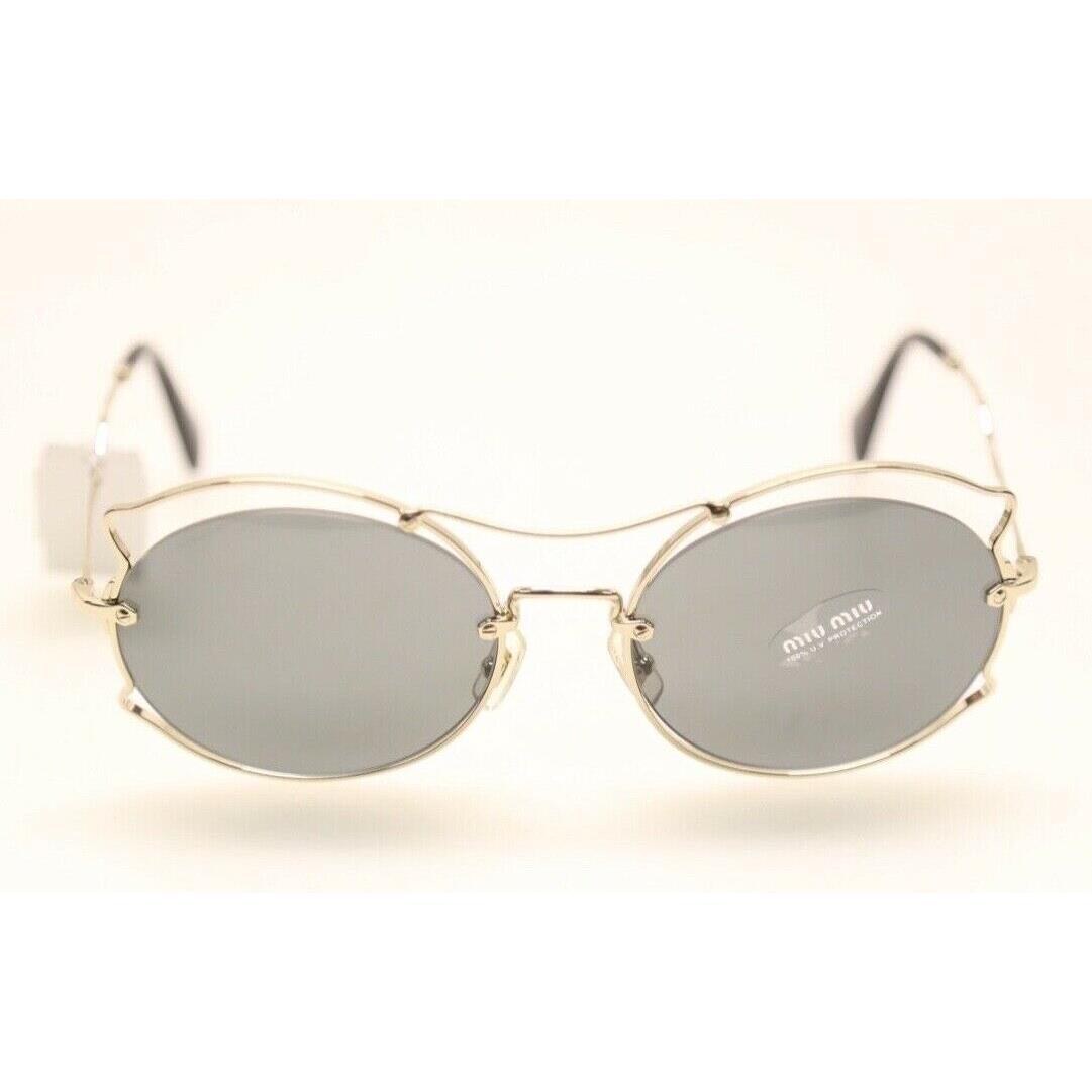 Miu Miu MU50S ZVN-9K1 Pale Gold/gray Lens 57mm Sunglasses 330