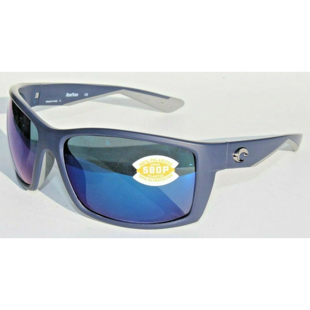 Costa Del Mar Reefton Polarized Sunglasses Matte Dark Blue/blue Mirror 580P