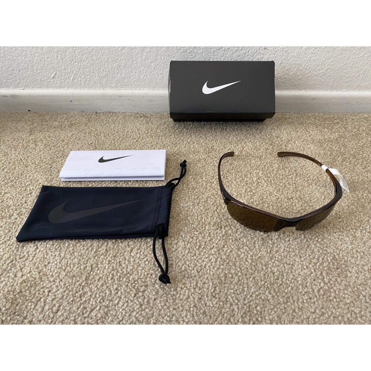 Brown Nike Skylon Sports Sunglasses EV0 630 Polarized Lenses W/tags Box