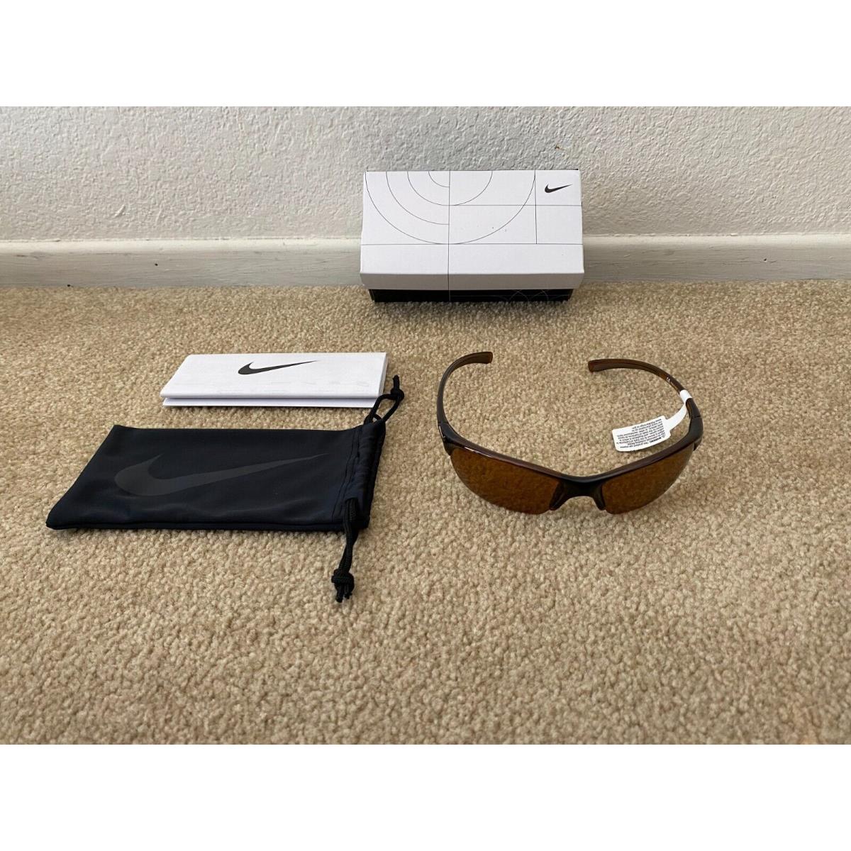 Brown Nike Skylon Sports Sunglasses EV0 630 Polarized Lenses W/tags Box