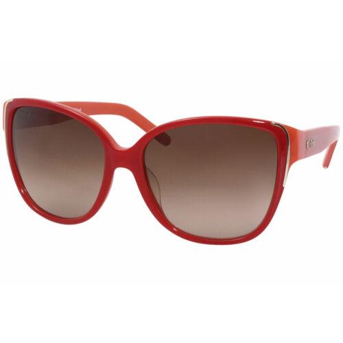 Women`s Chloe CE601S 673 Red-coral Cat Eye Sunglasses 57mm