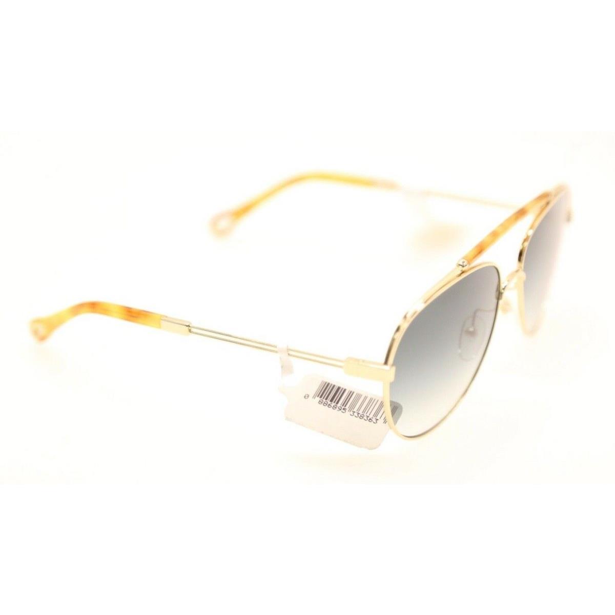 Chloe CE141S 736 Blonde Havana Gradient Aviator Sunglasses 539