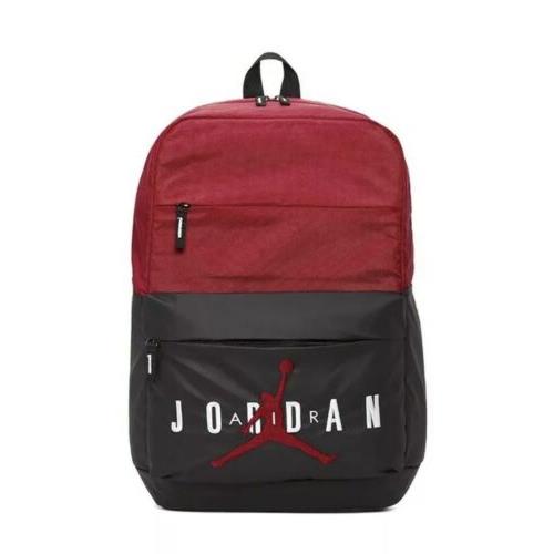 Nike Air Jordan Unisex Pivot Pack Black/gym Red School/sports/travel Backpack