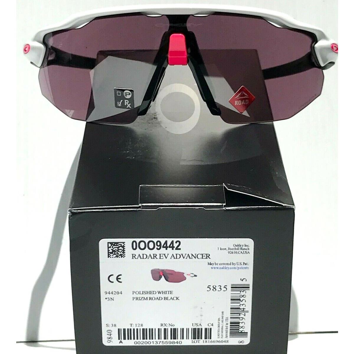 Oakley sunglasses Radar Advancer - White Frame, Road Black Lens