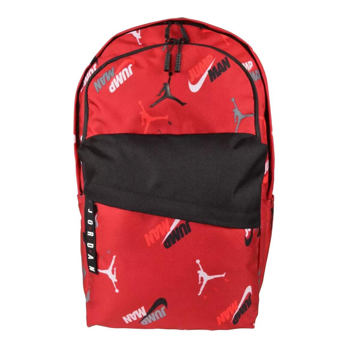 Nike Jordan Men Patrol 9A0685 Red Black 20 Backpack Laptop 15 Bag
