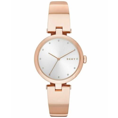 Women`s Dkny Eastside Rose Gold Steel Bangle Band Watch NY2711