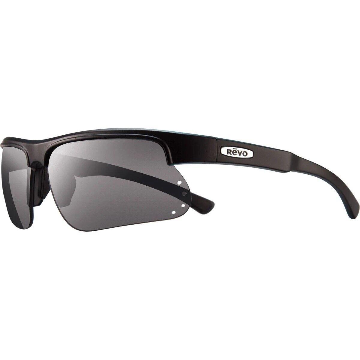 Revo Men`s Sunglasses Cusp 1025 19GY Matte Black Gray W/grey Polarized Lens - Frame: Matte Black, Lens: Gray