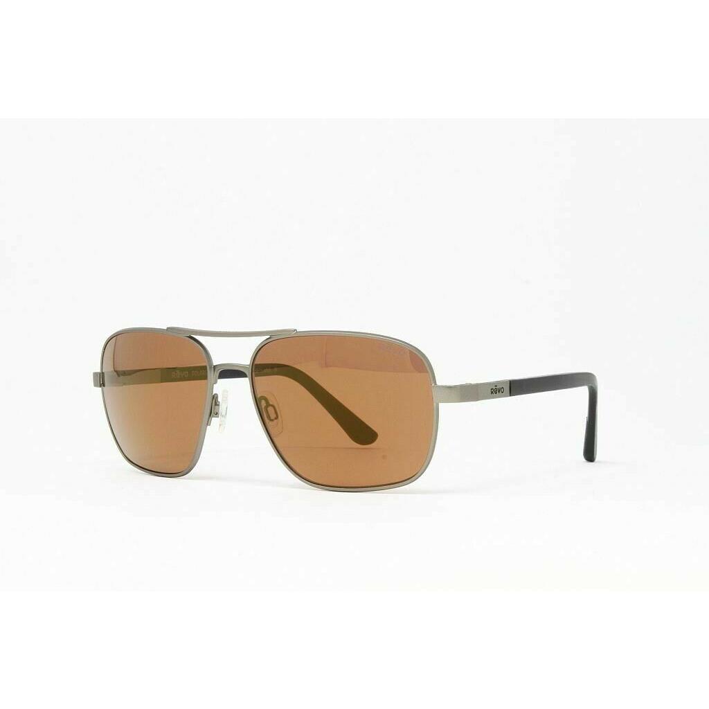 Revo Men`s Sunglasses Freeman 1012 00OR Gunmetal W/brown Polarized Lens