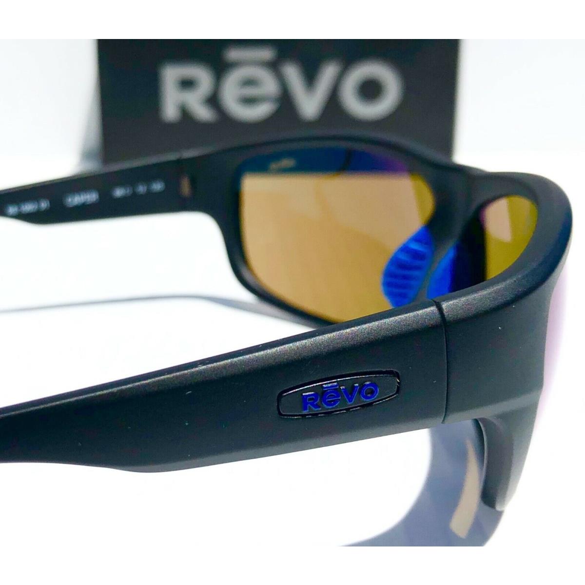 Revo sunglasses Bear Grylls Caper - Matte Black Frame, Shallow Green Water Polarized Lens