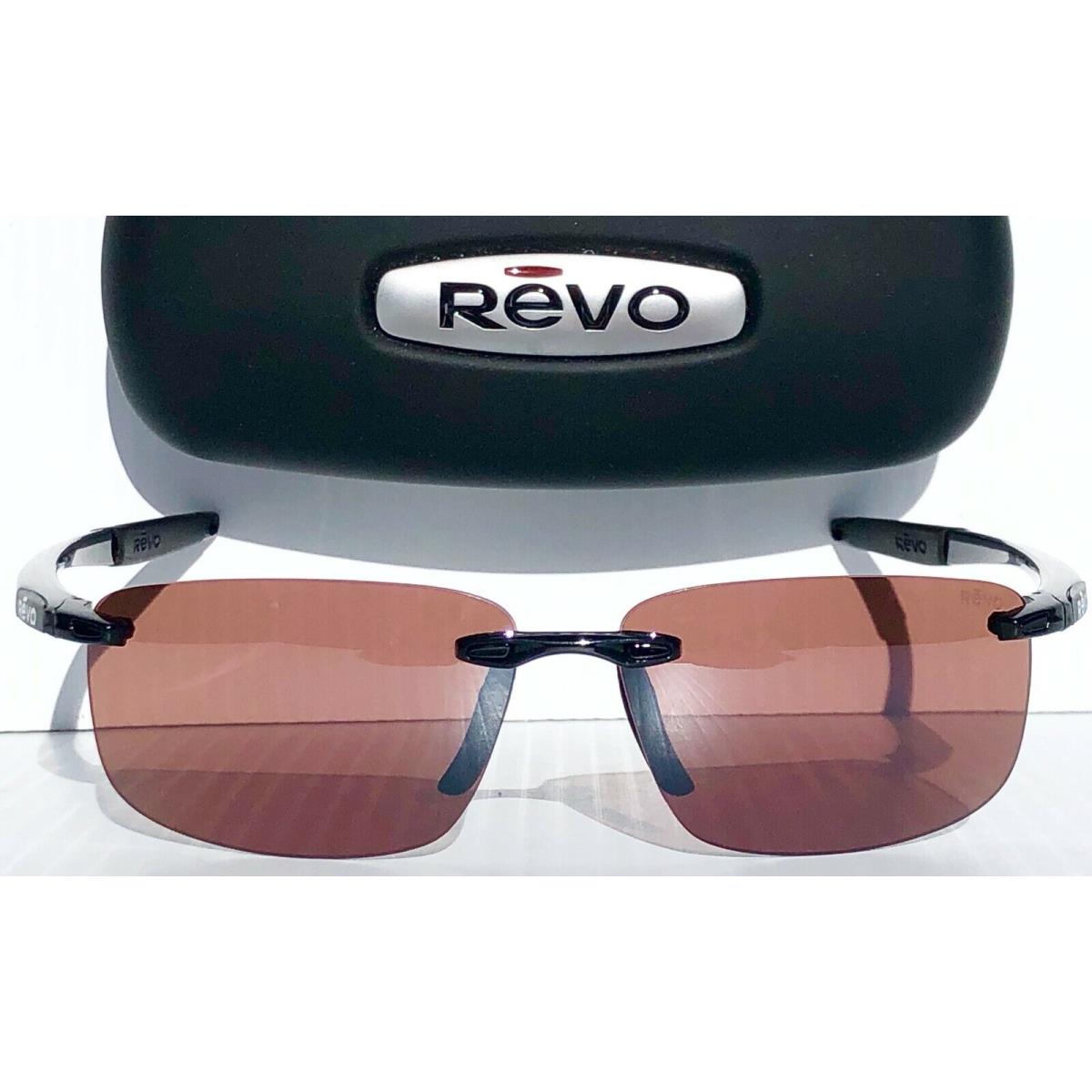 Revo sunglasses Descend - Black Frame, Brown Lens