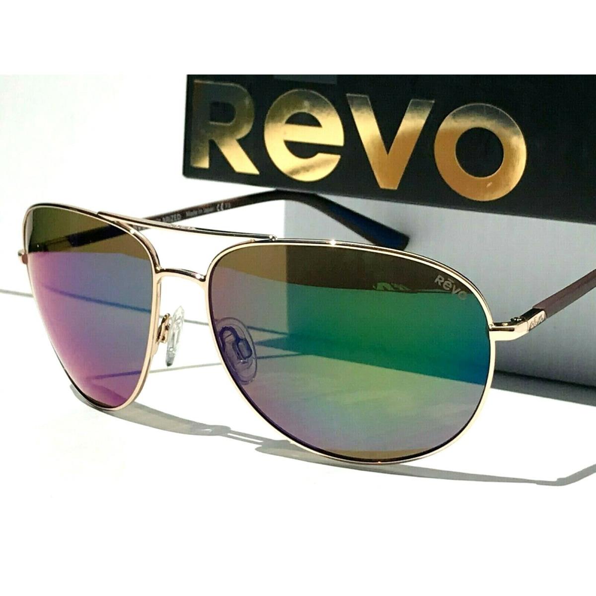 Revo Tarquin S Gold w Polarized Green Lens Sunglass 1083 04 GN