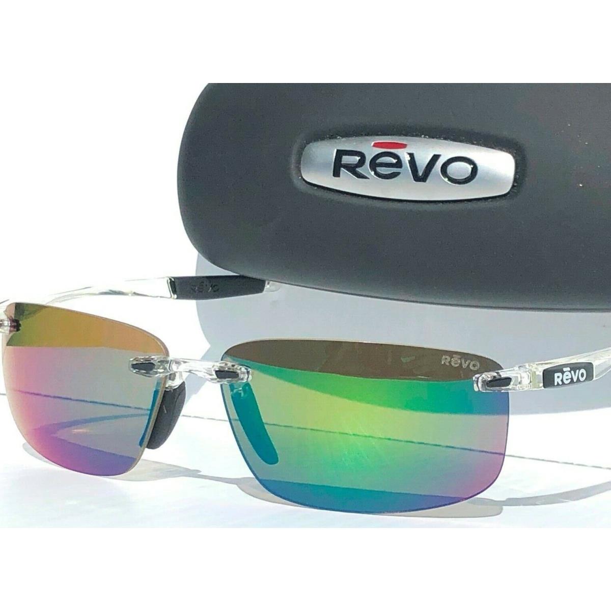 Revo sunglasses Descend - Clear Frame, Green Lens