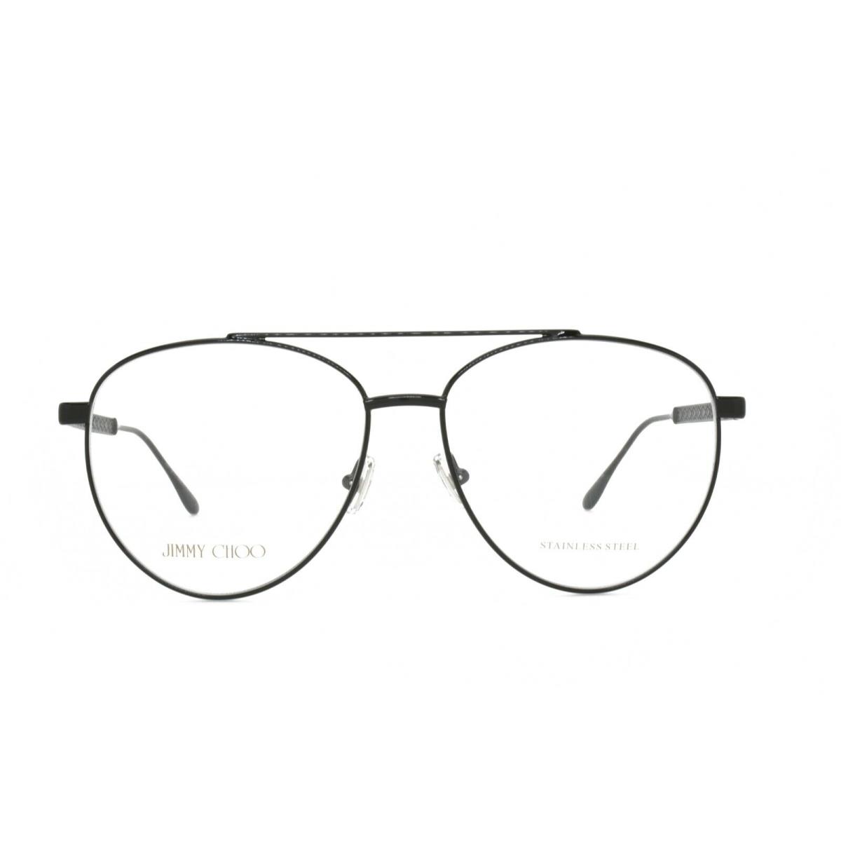 Jimmy Choo Women`s Eyeglasses JC 216 807 58-15-140 Black Stainless Steel - Black, Frame: Black