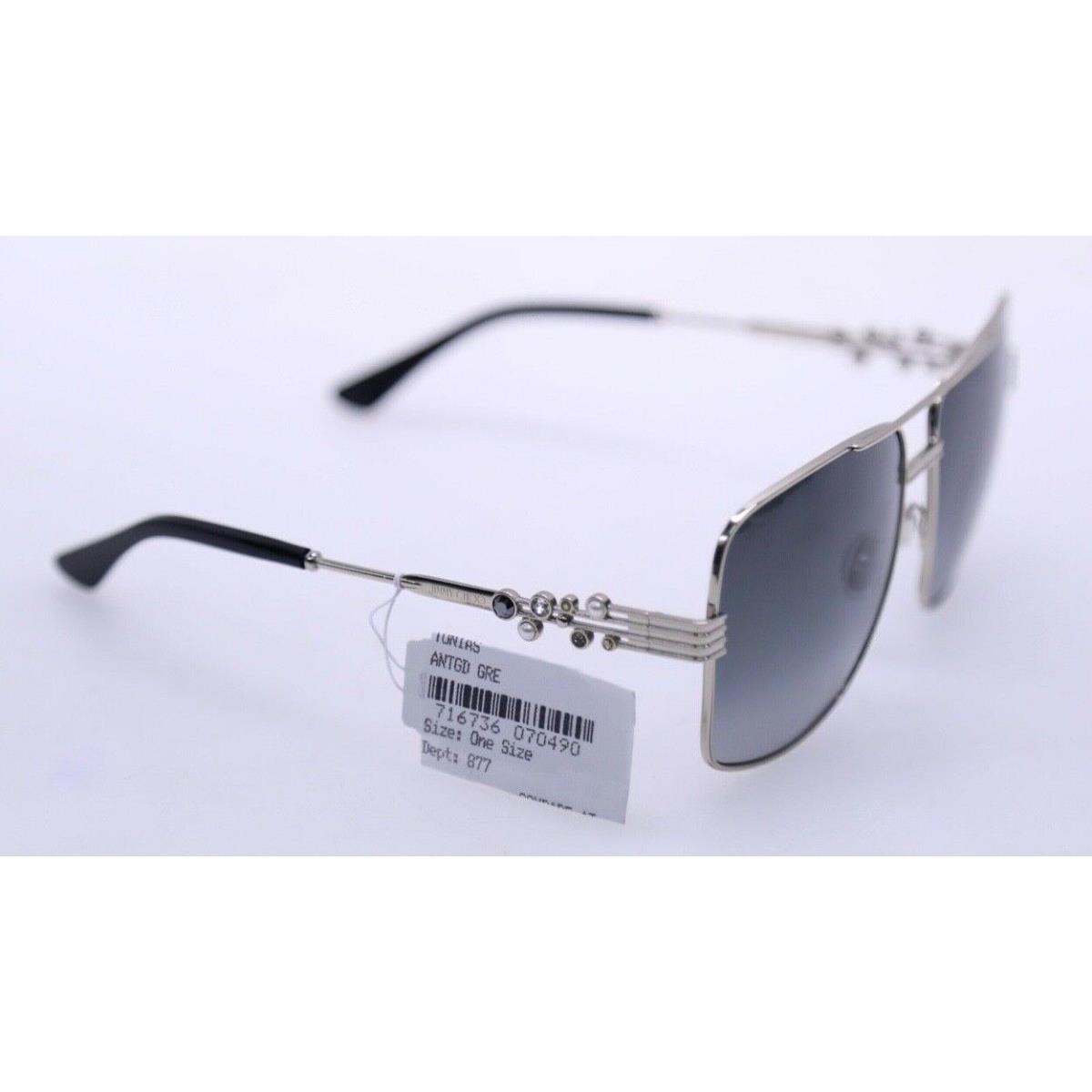 Jimmy Choo Tonia/s 2F79O Silver/grey Gradient Square Sunglasses 193 ...