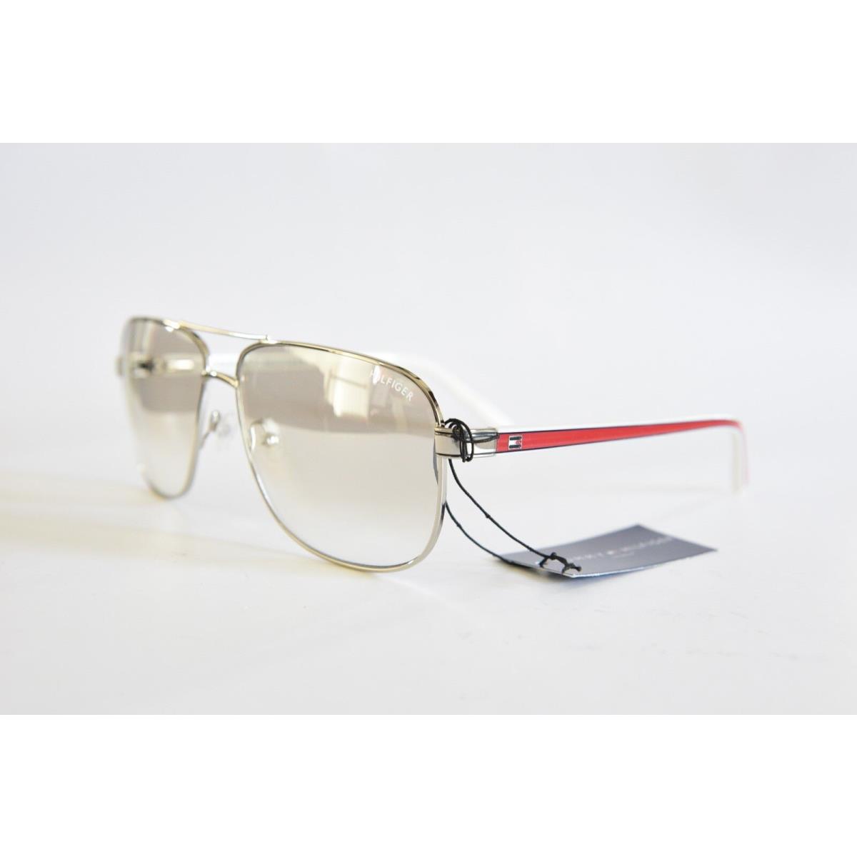 Tommy Hilfiger TH7863 Aviator Sunglasses Silver 61-14-140 with Case