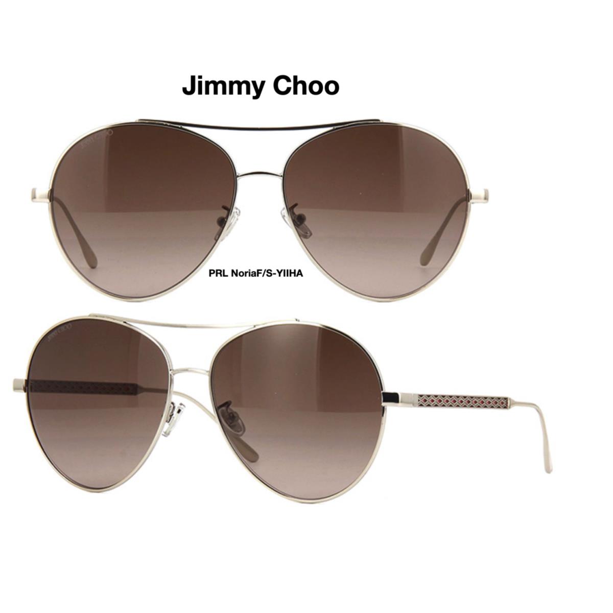 Jimmy Choo Noria F/s Y11HA Aviator Sunglasses Gold/brown Gradient 61mm
