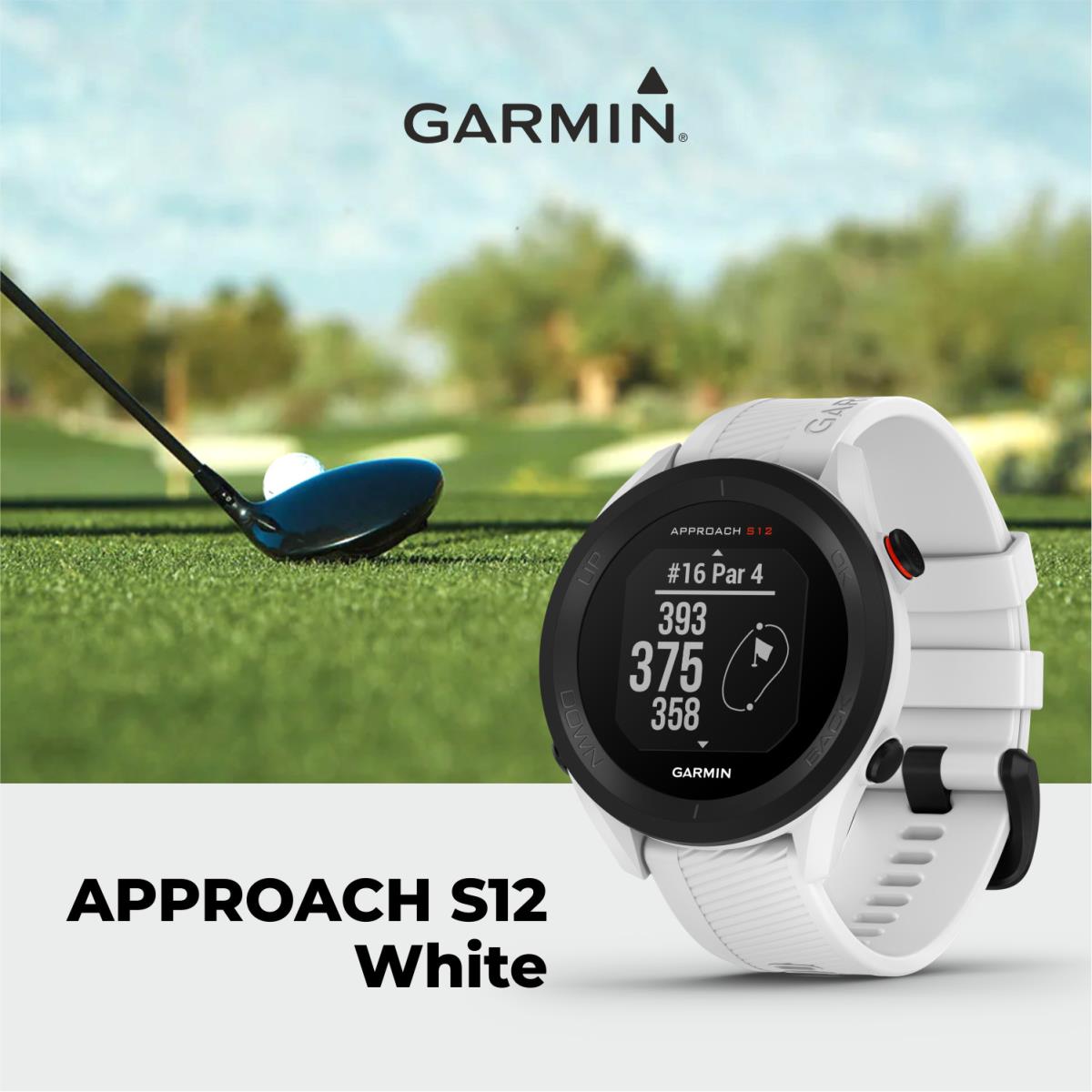 Garmin Approach S12 Premium White Gps Golf Watch