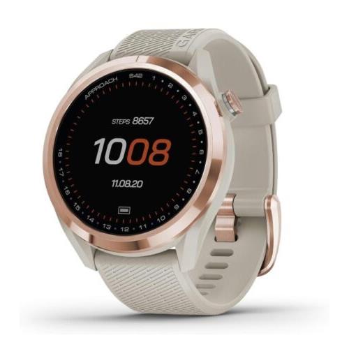 Garmin Approach S42 Rose Gold Smartwatch Gps Golf Fitness Watch 010-02572-12 - Pink