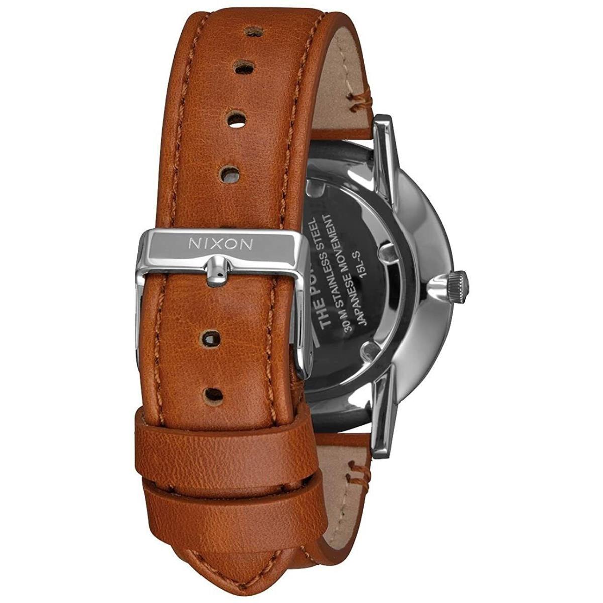 Nixon Porter Brown Leather Unisex Watch A1058-2442