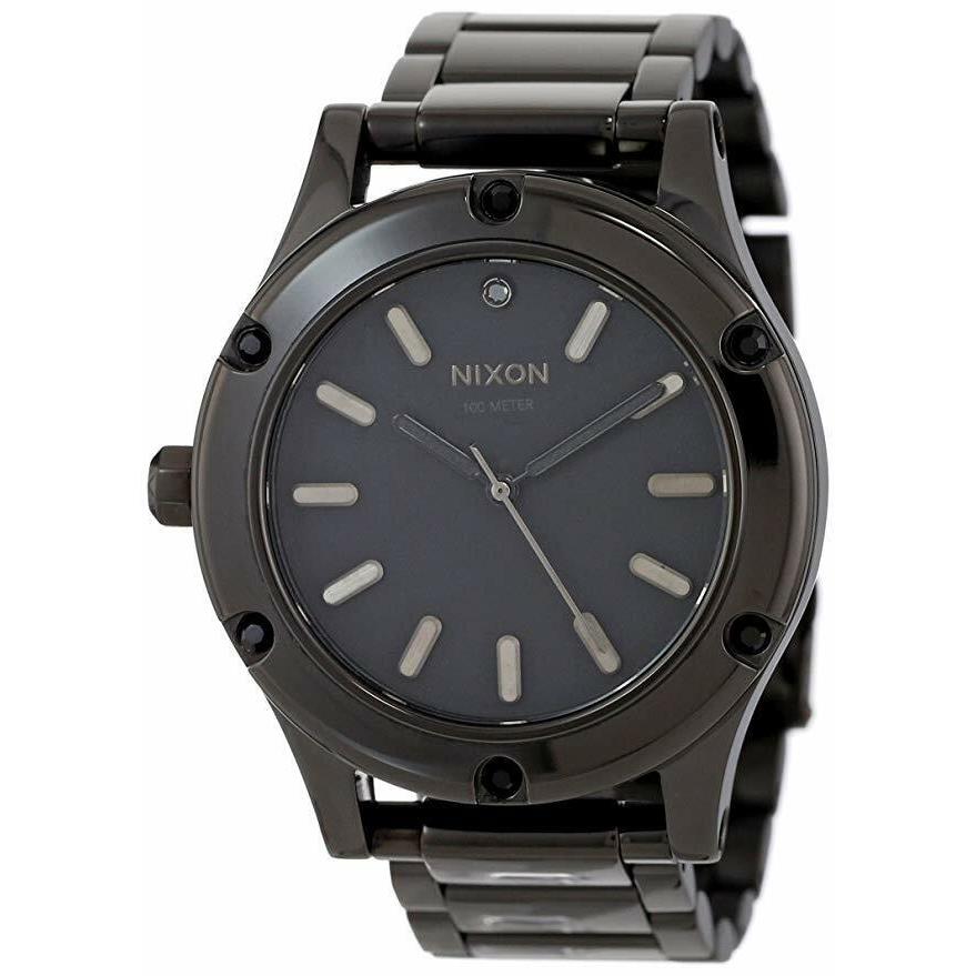 Nixon Women`s Camden Stainless Steel All Black Black Crystal Watch A3431150