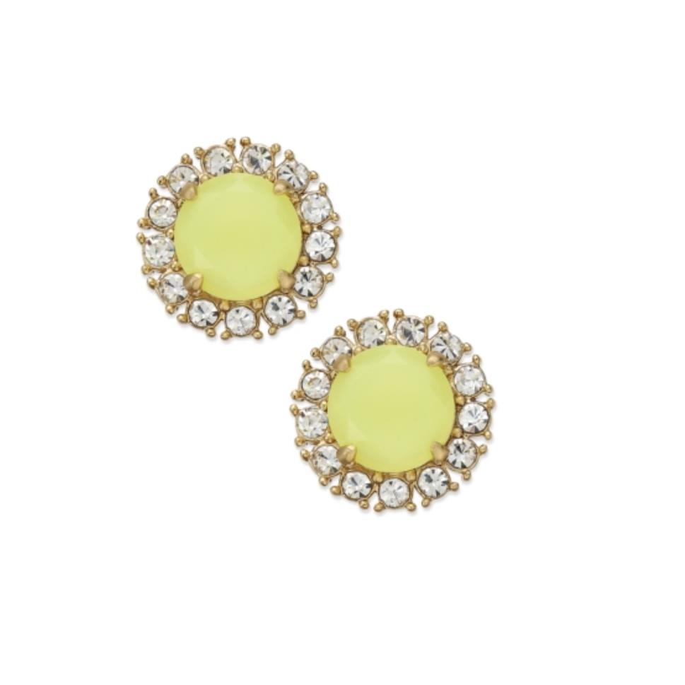 Kate Spade Secret Garden Women`s Stud Earrings Yellow Gold 1748