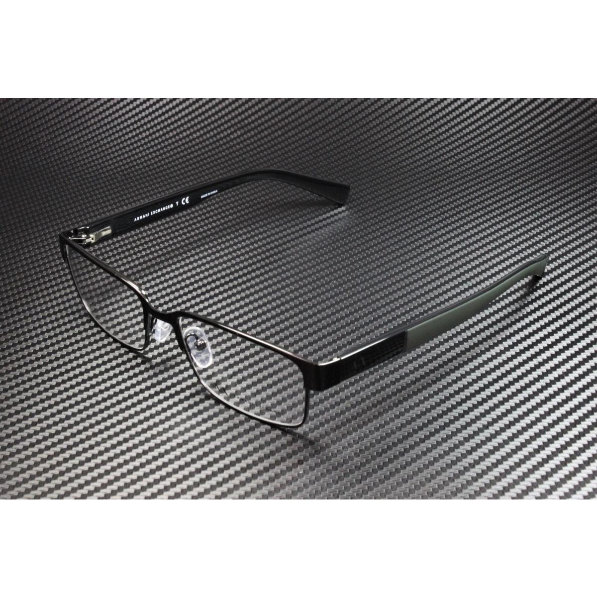 Armani Exchange AX1017 6000 Black Demo Lenses 56 mm Men`s Eyeglasses