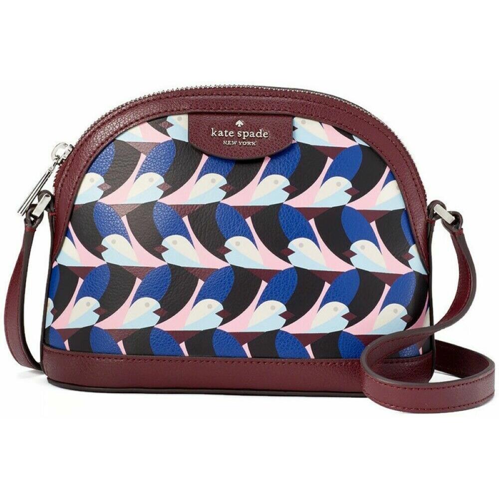 Kate Spade Sylvia Geo Birds Dome Crossbody Bag WKRU6556 Love Birds