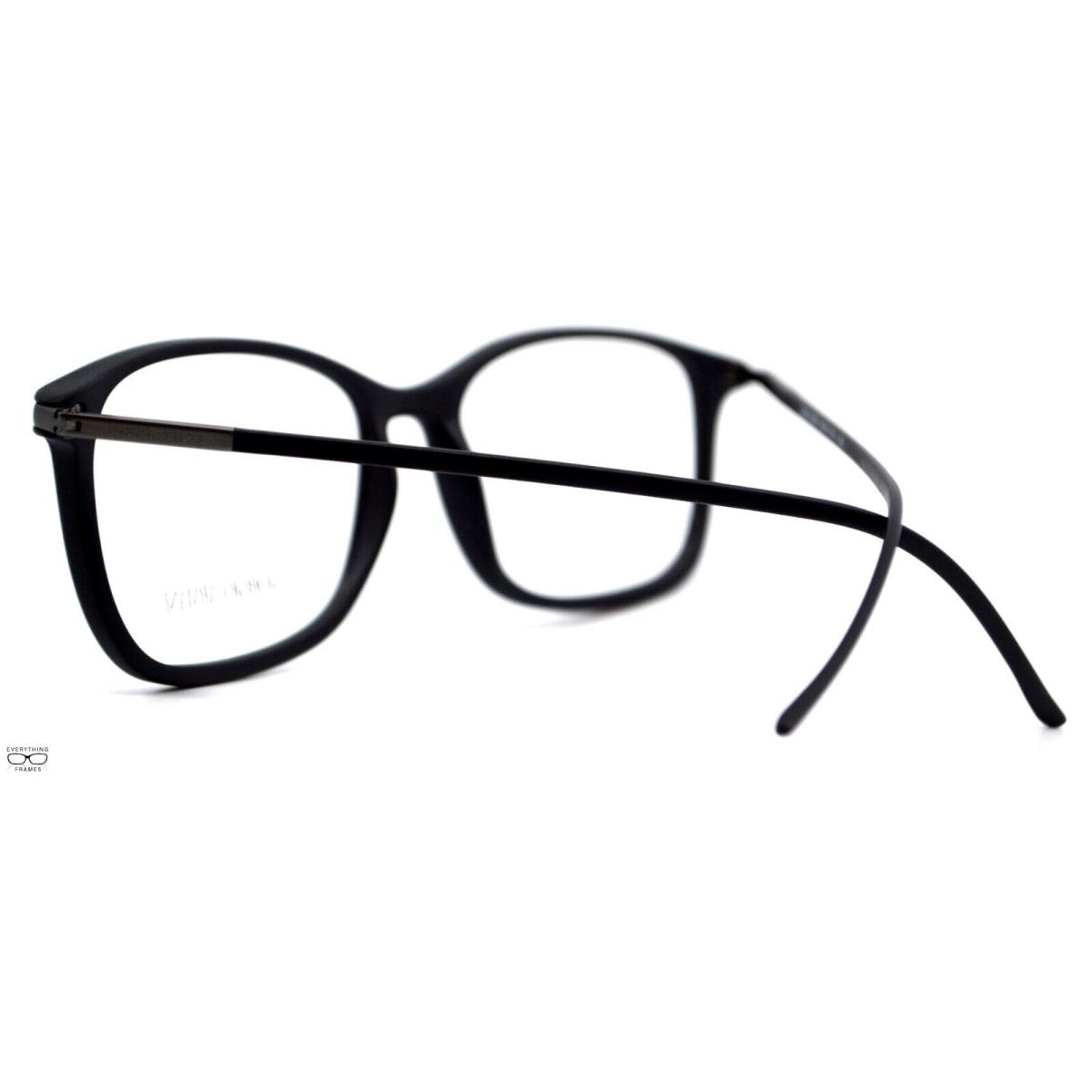 Giorgio Armani eyeglasses  - MATTE GREY WITH RED LOGO Frame 1
