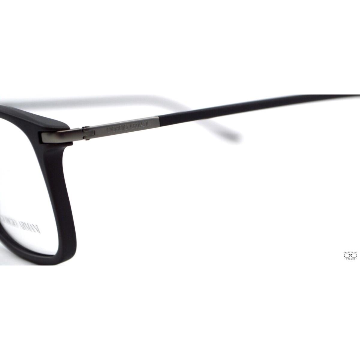 Giorgio Armani eyeglasses  - MATTE GREY WITH RED LOGO Frame 4