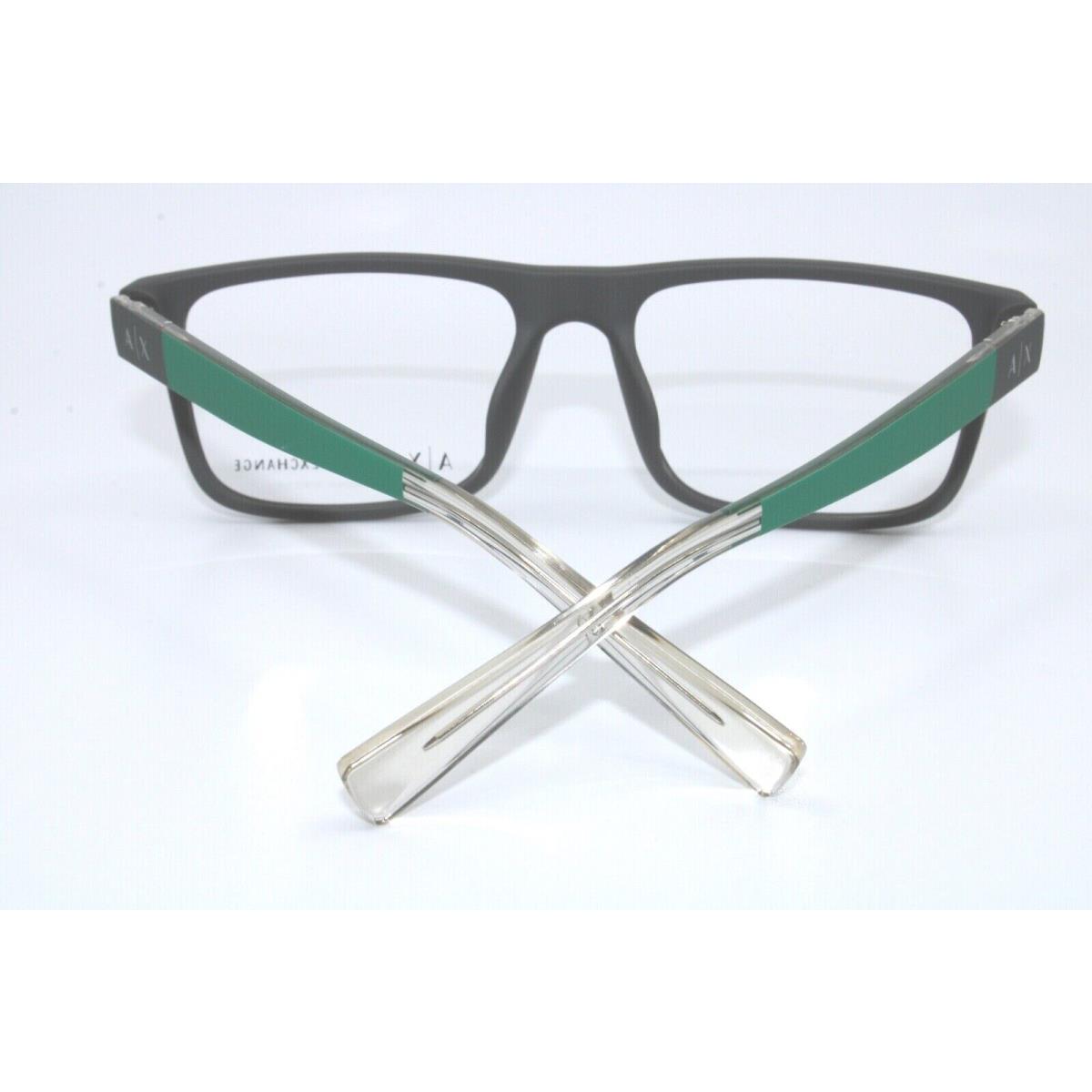 Armani Exchange AX3035F 8195 Matte Grey W/green Eyeglasses 54