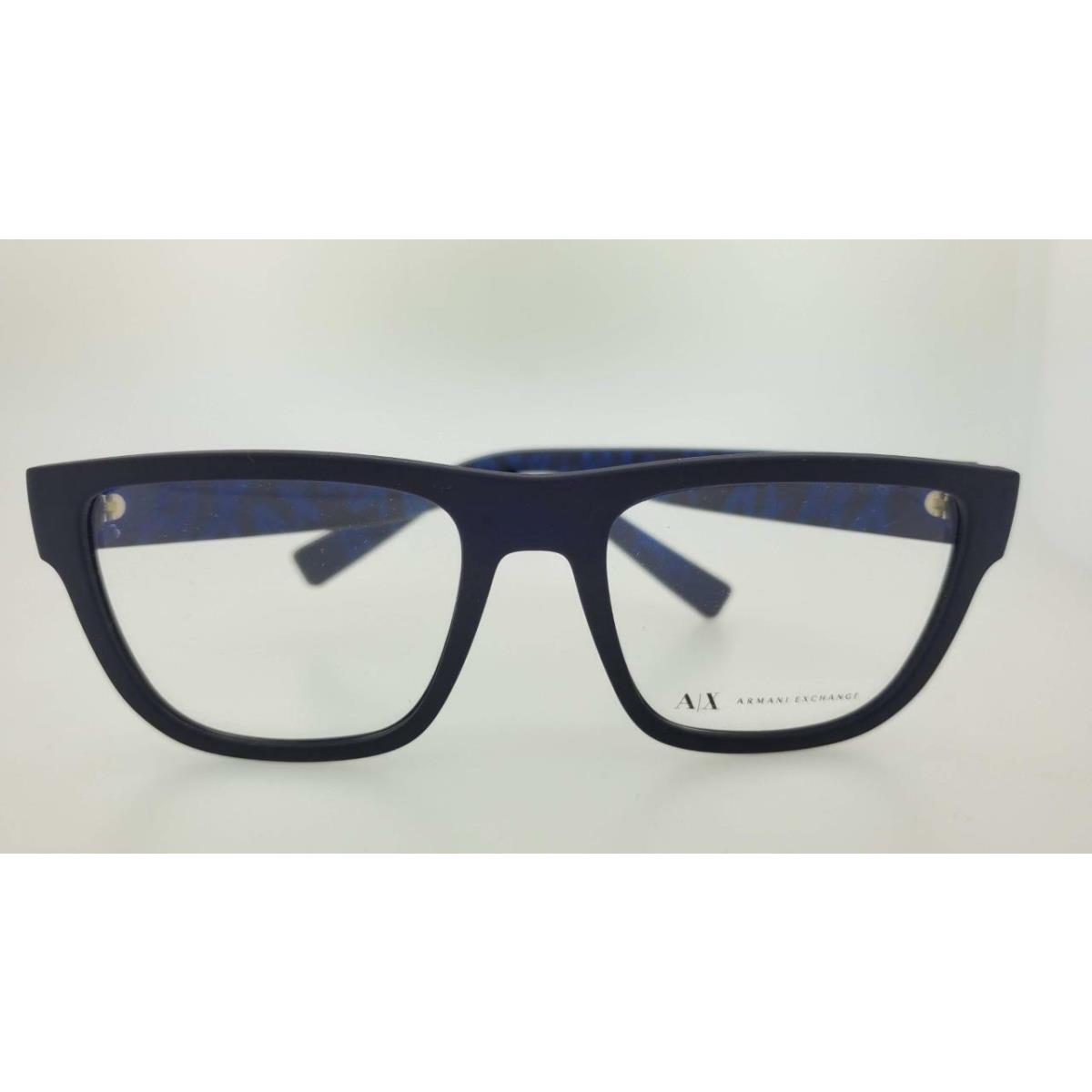 Armani Exchange 3062 8293 54MM Matt Blue Frame with Clear Demo Lens