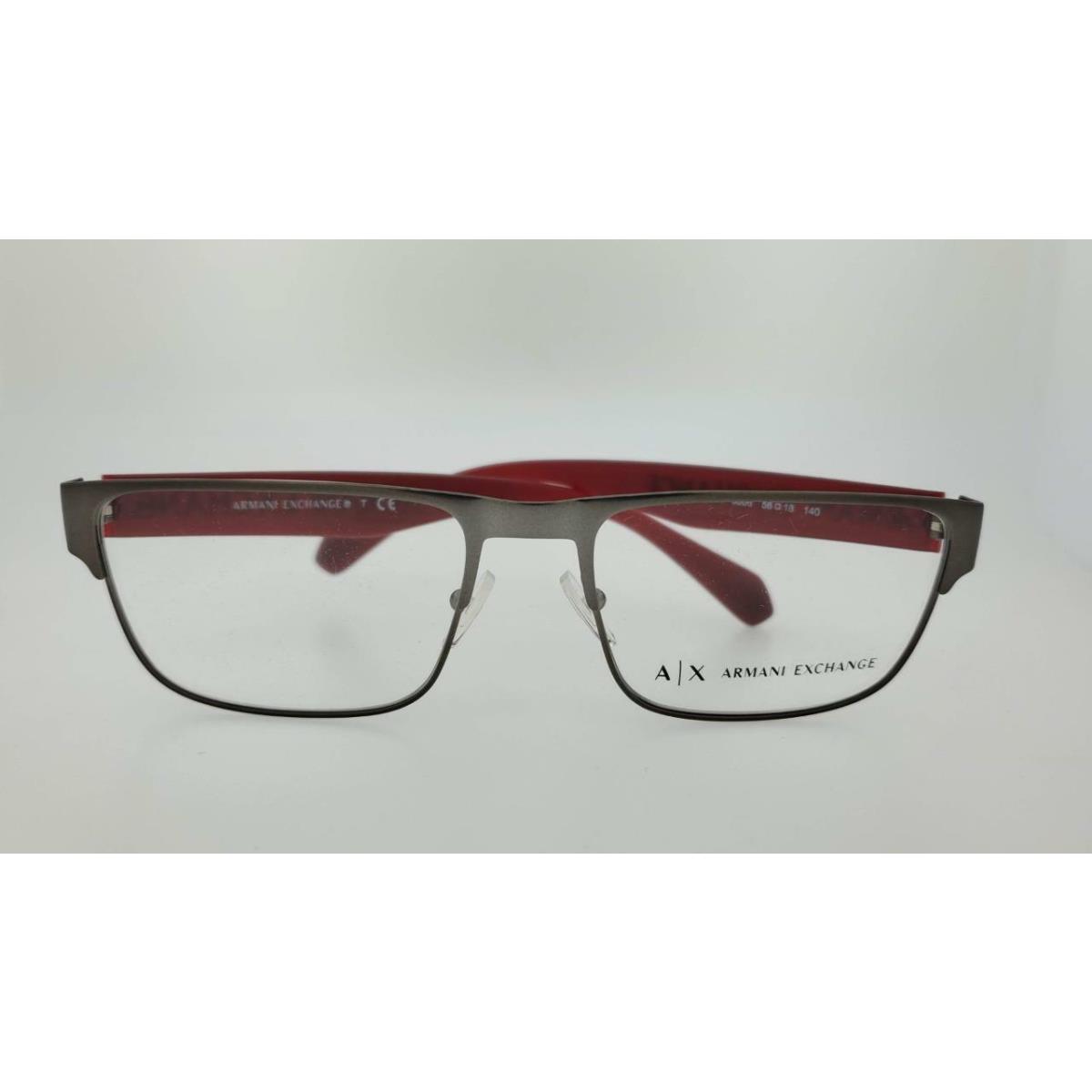 Armani Exchange 1041 6006 56MM Matt Gunmetal Frm Marron Arms Clear